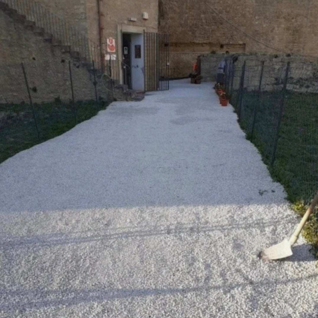 80 x Kiesgitter mit Geotextil / 80 x 120 cm x 3.9 cm - grau