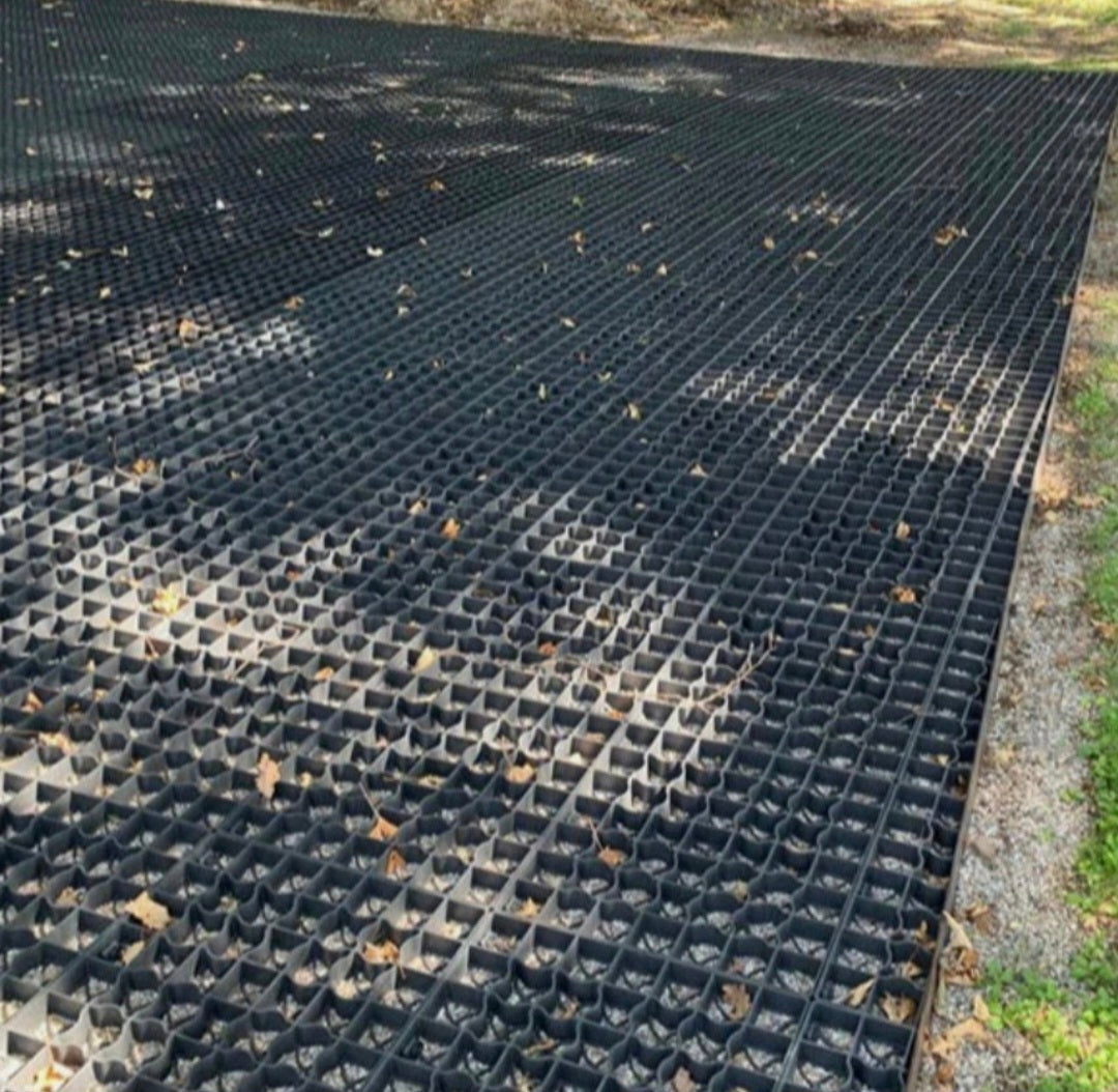 288 x Splitt - Kies & Rasengitter aus PP / 50 x 50 cm x 4 cm grün