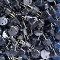25 x Eurostecker - Fixadapter - Farbe schwarz