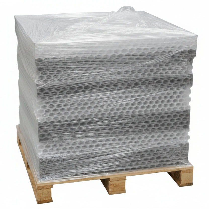 80 x Kiesgitter mit Geotextil / 80 x 120 cm x 3.9 cm - grau